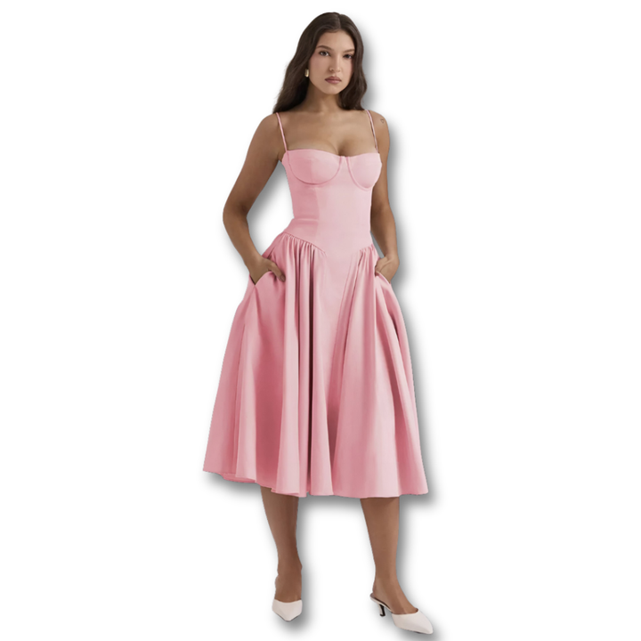 Women's Maren Sleeveless Corset Dress - Elegant & Sophisticated