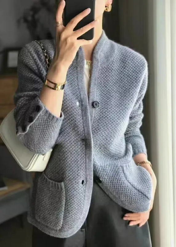 Women's Textured Knit Cardigan - Cozy Everyday Layering