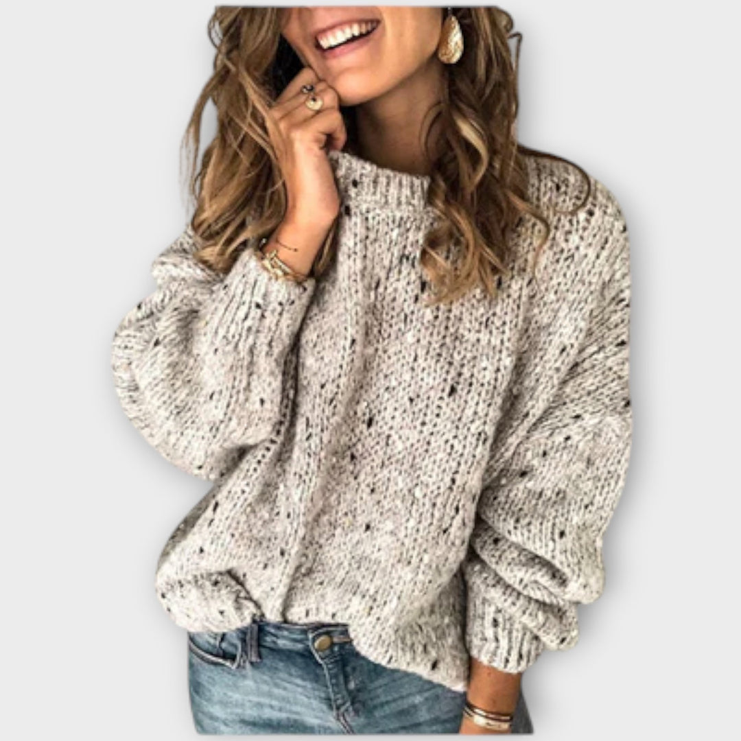 Women's Evelina Relaxed Chunky Knit Sweater - Cozy Everyday Essential