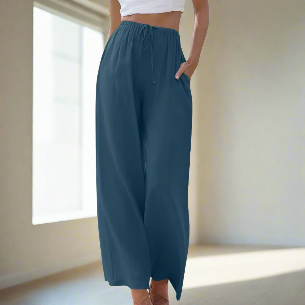 Women's Liam Wide-Leg Trousers - Breezy Summer Essential