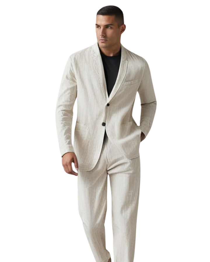 Women's Favelli Linen Two-Piece Set - Elegant Summer Staple