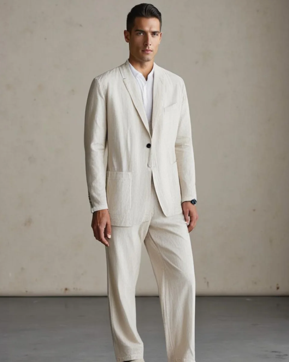 Women's Favelli Linen Two-Piece Set - Elegant Summer Staple