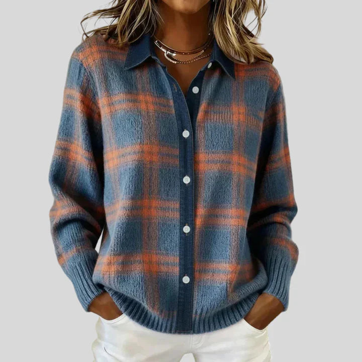 Women's Long Sleeve Cardigan - Colette: Soft Cotton Blend Comfort