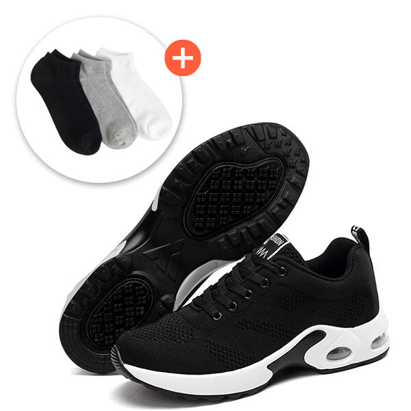 Women's White Sneakers - Lightweight and Breathable