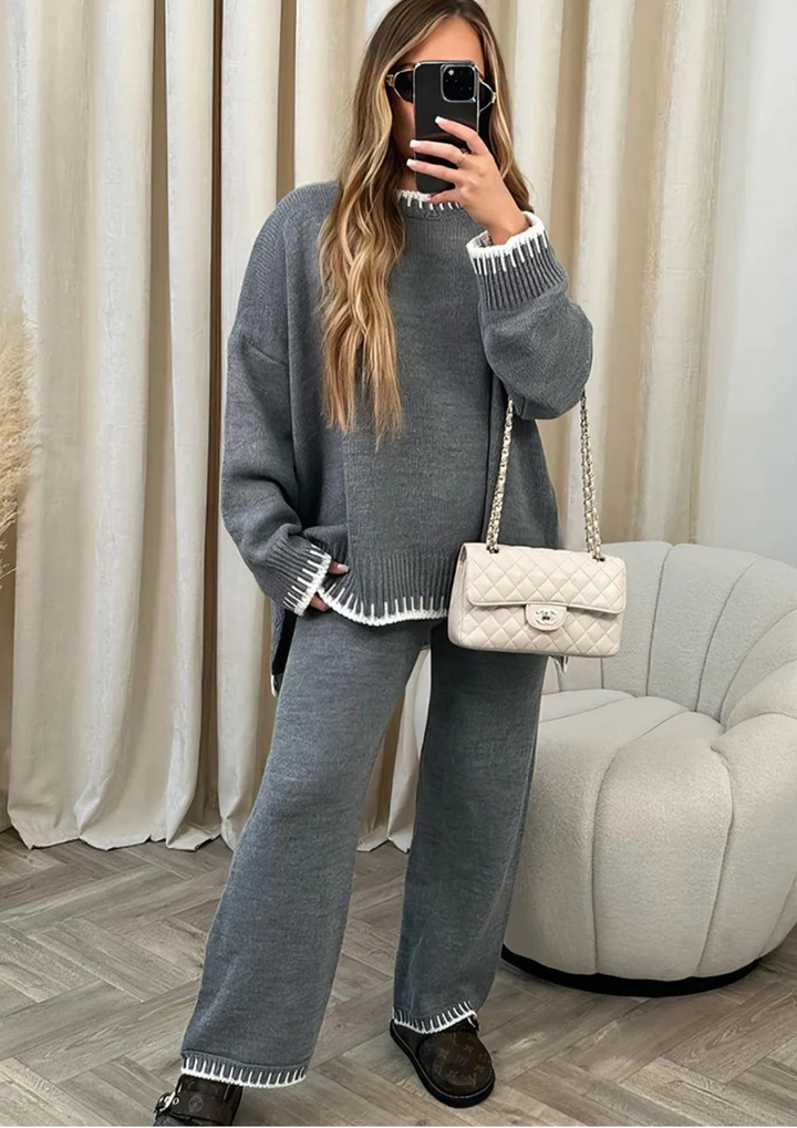 Women's Oversized Viscose Loungewear Set - Cozy Comfort & Style