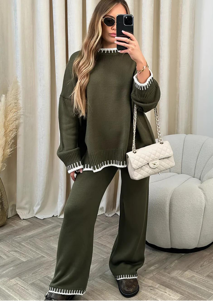 Women's Oversized Viscose Loungewear Set - Cozy Comfort & Style