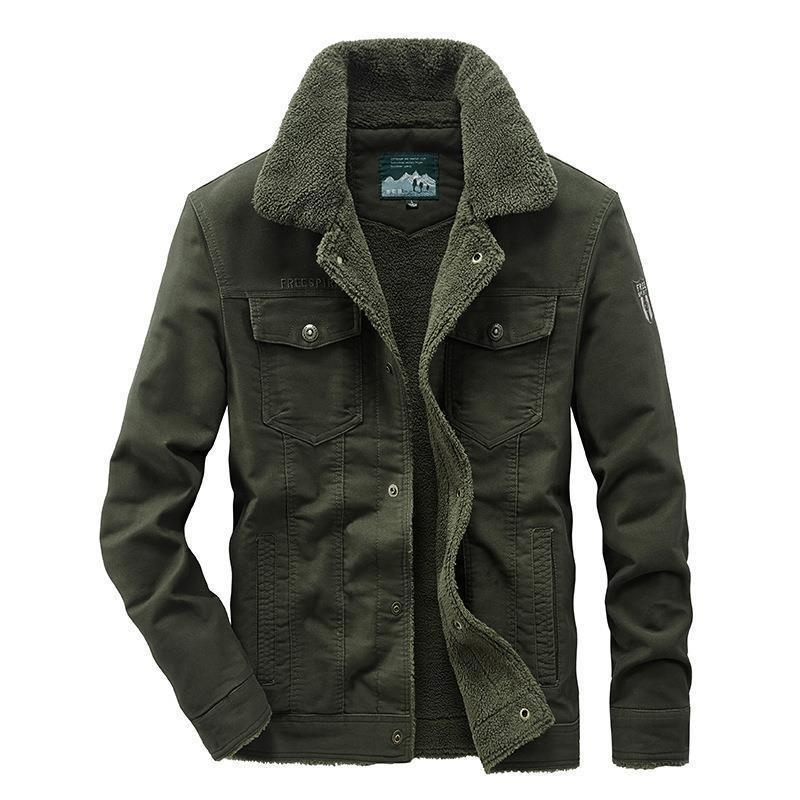 Men's Fortress Padded Cotton Military Jacket – Fleece Lined