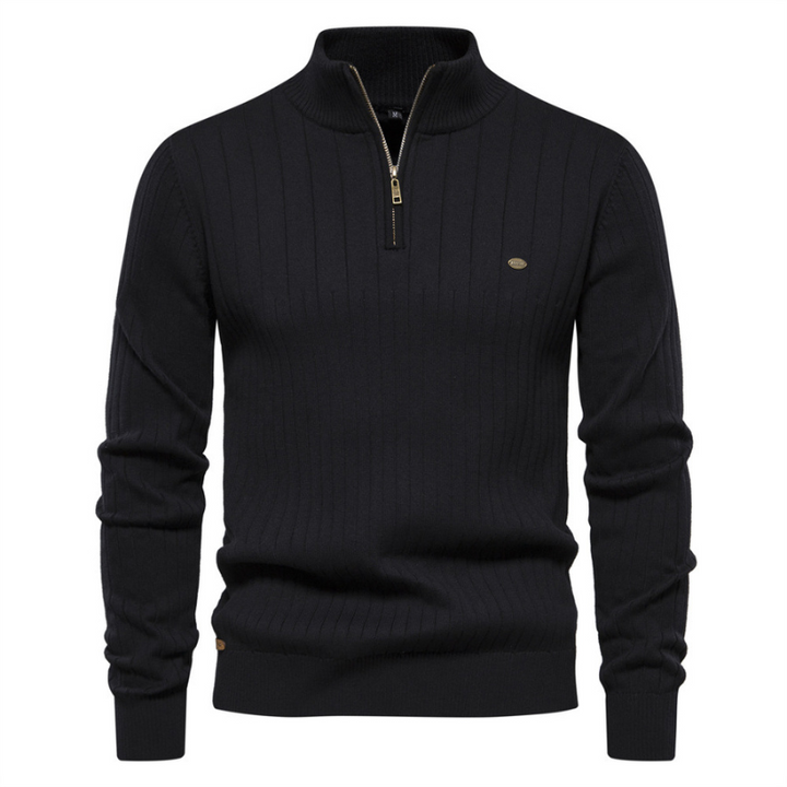 Onyx Zipped Sweater