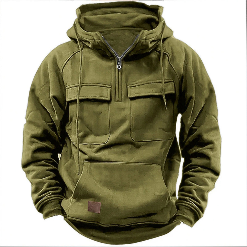 Men's Chris Utility Hooded Pullover - Functional Everyday Comfort