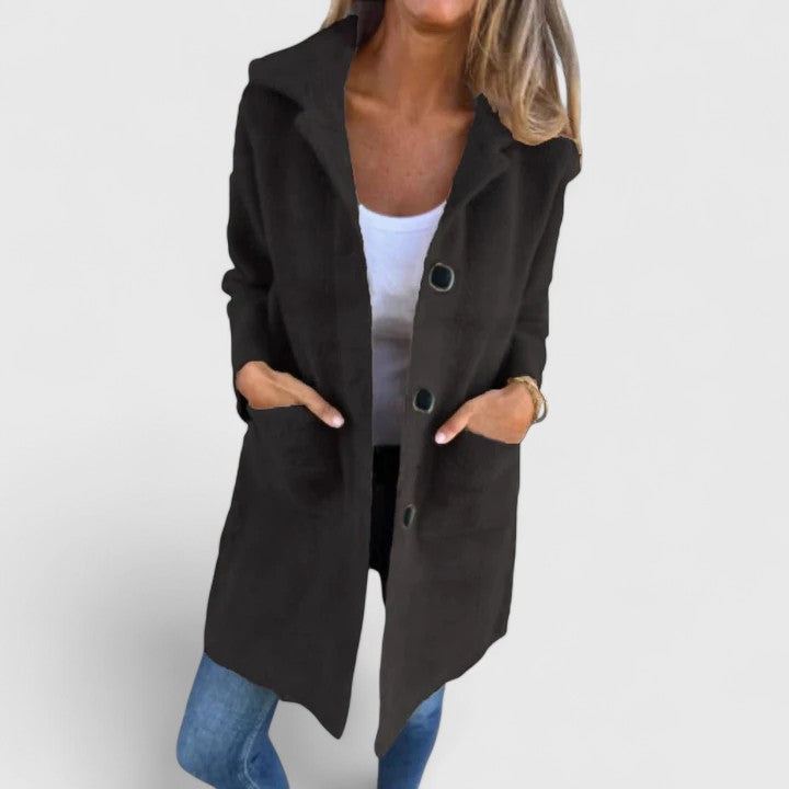 Women's Soft Long Coatigan - Effortless Layering Piece