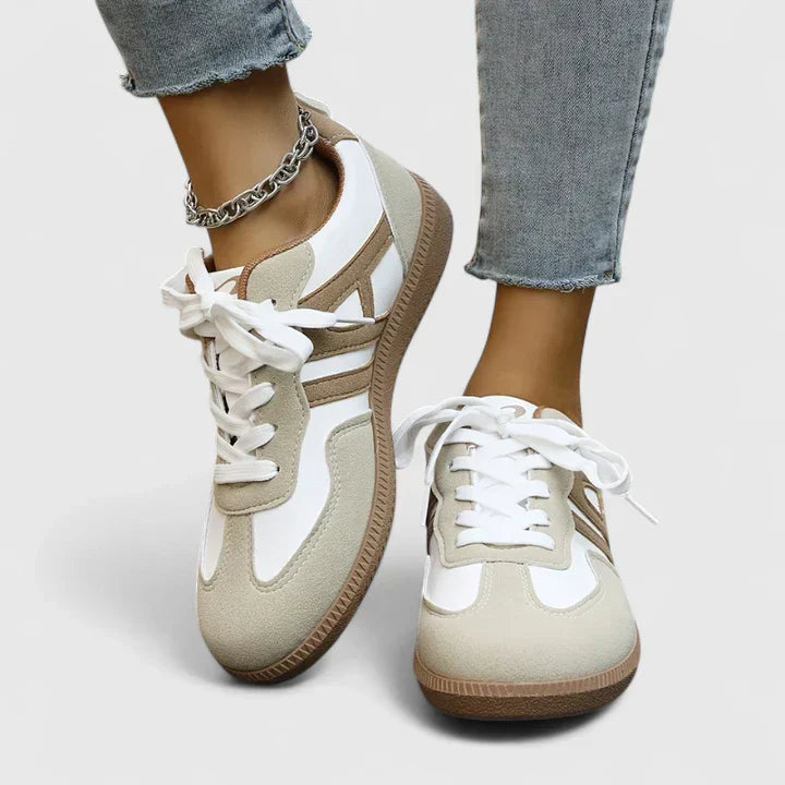 Women's Casual Lace-Up Sneakers - Everyday Comfort