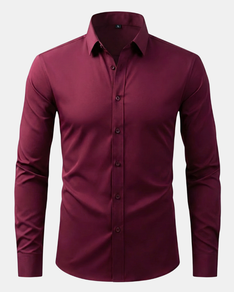 Men's Stretch Dress Shirt – Wrinkle-Resistant Office Shirt