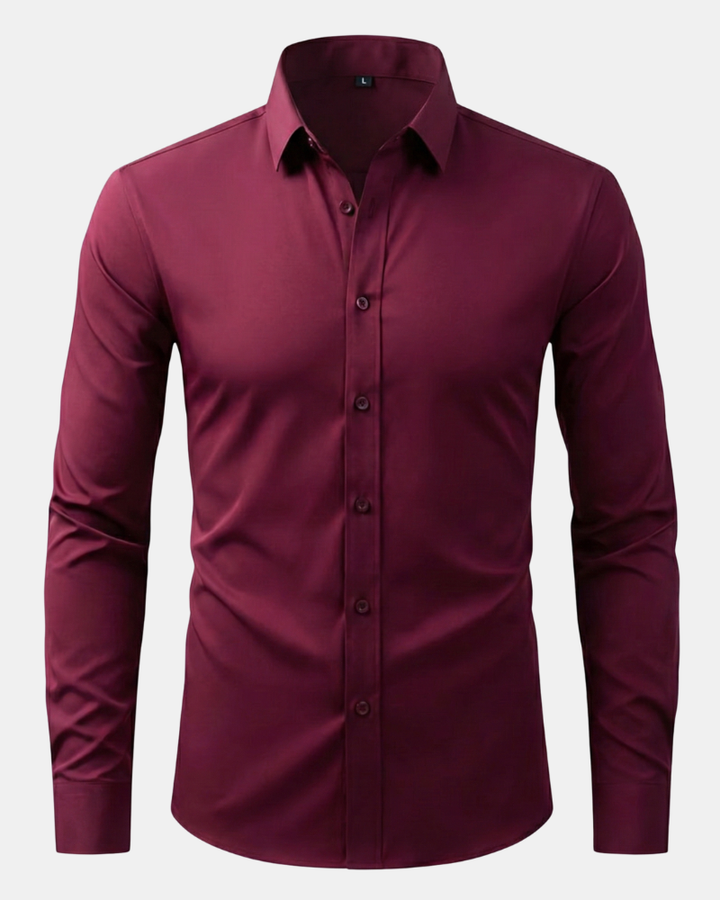 Men's Stretch Dress Shirt – Wrinkle-Resistant Office Shirt