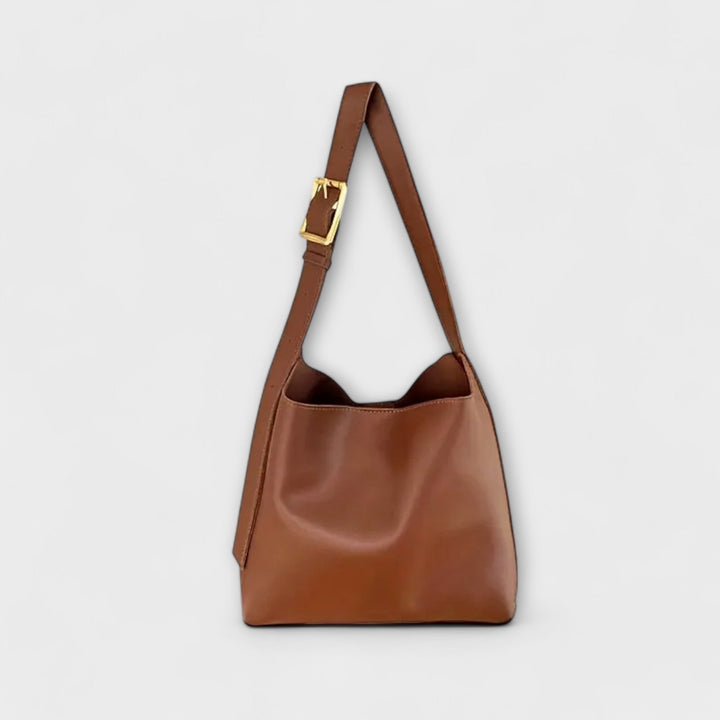 Women's Leather Shoulder Bag - Elegant Everyday Accessory