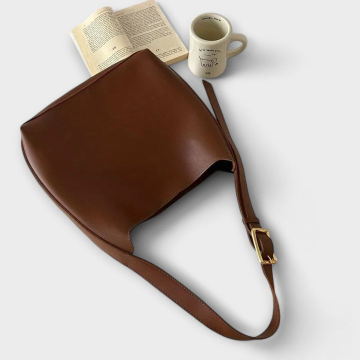 Women's Leather Shoulder Bag - Elegant Everyday Accessory