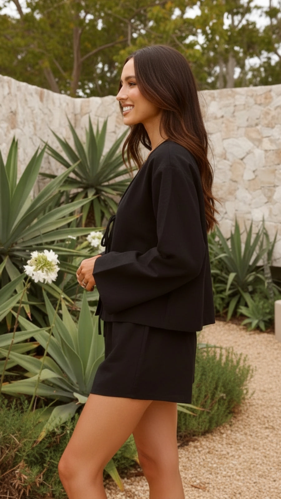 Women's Tie Front Matching Set - Effortless Warm-Weather Style