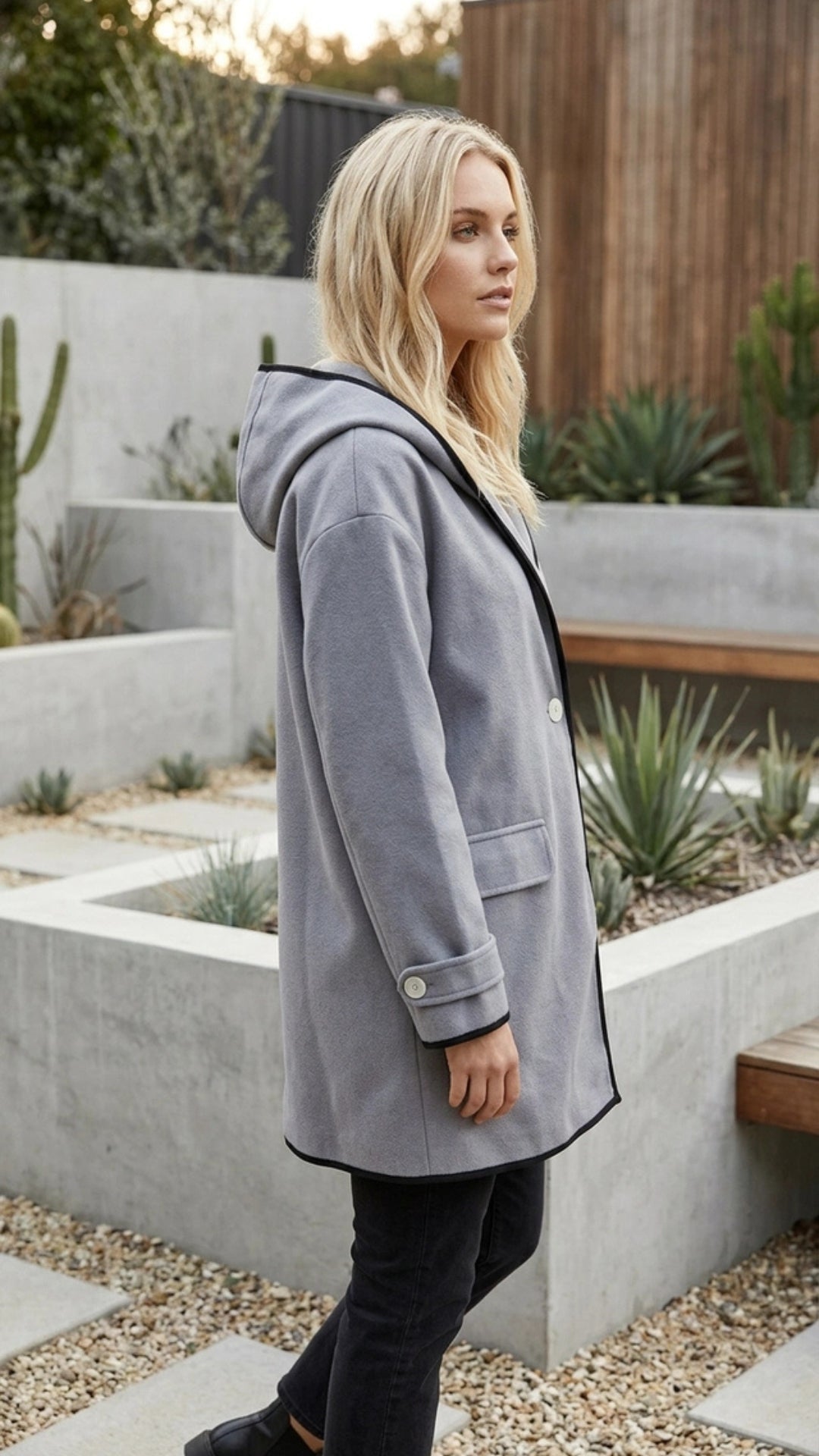 Women's Oversized Long Coat - Everyday Layering and Warmth