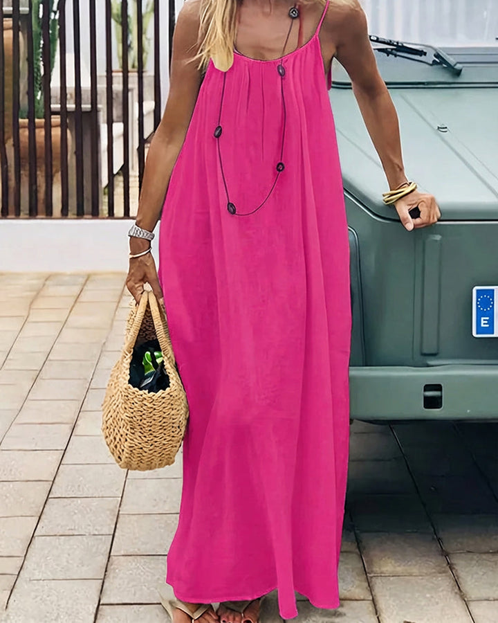 Women's Backless Cami Slip Dress – Soft Lounge Elegance