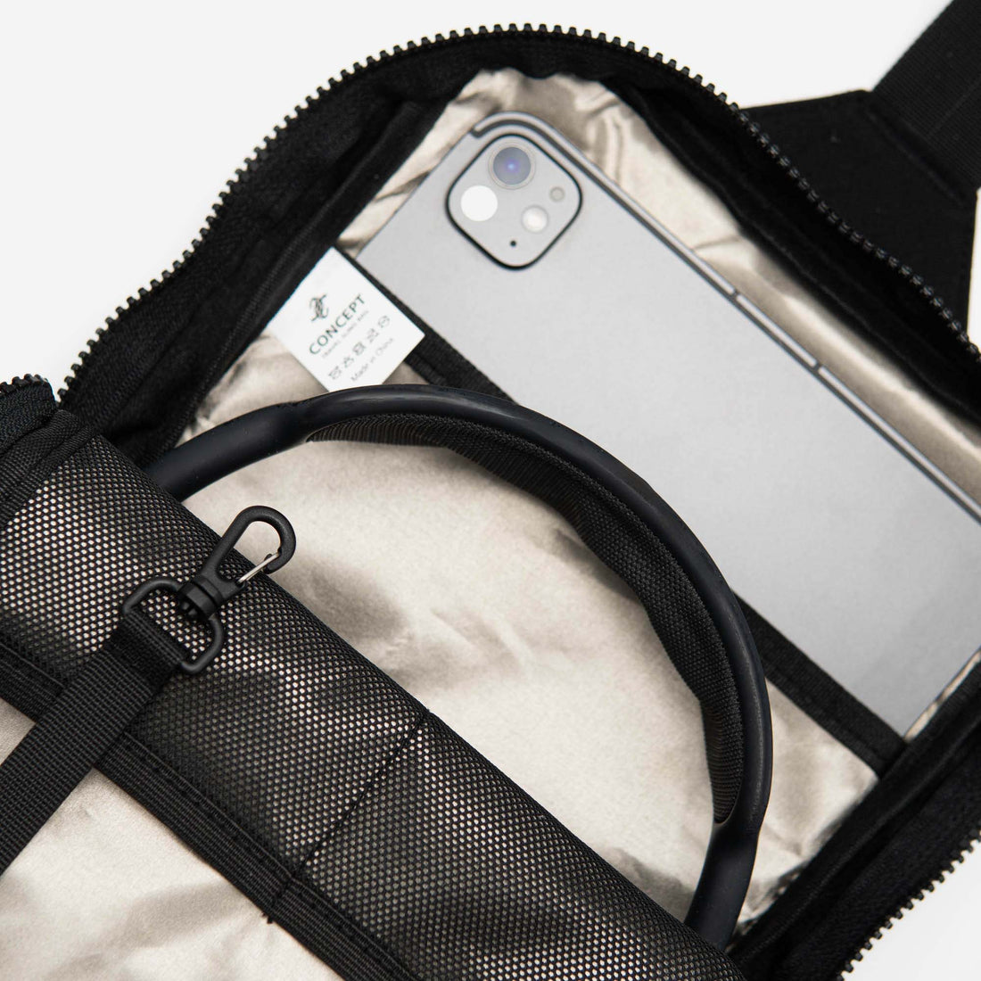Sac Bandoulière Anti-Vol — Câble acier & poches sécurisées