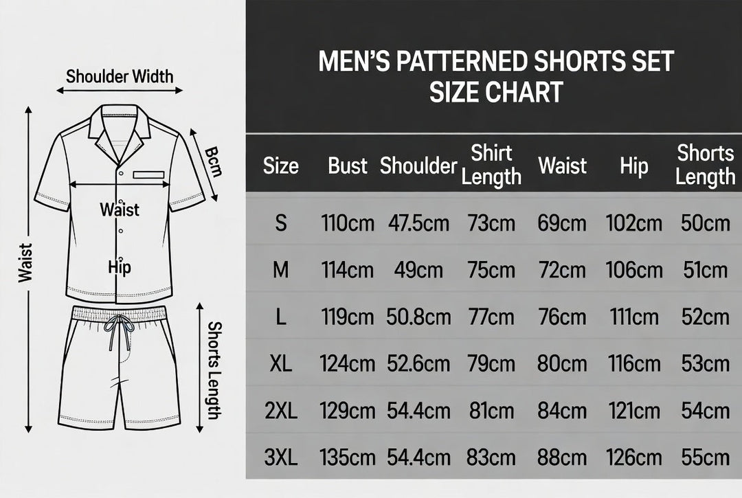 Men's Colour-Block Textured Polo & Shorts Set