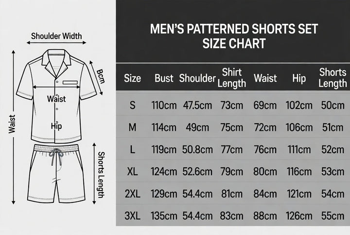 Men's Colour-Block Textured Polo & Shorts Set