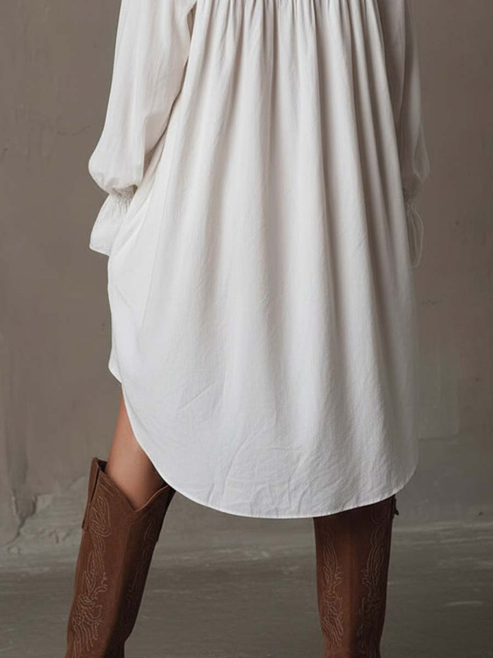 Women's White Lace Midi Dress – Tropical Vacation Style
