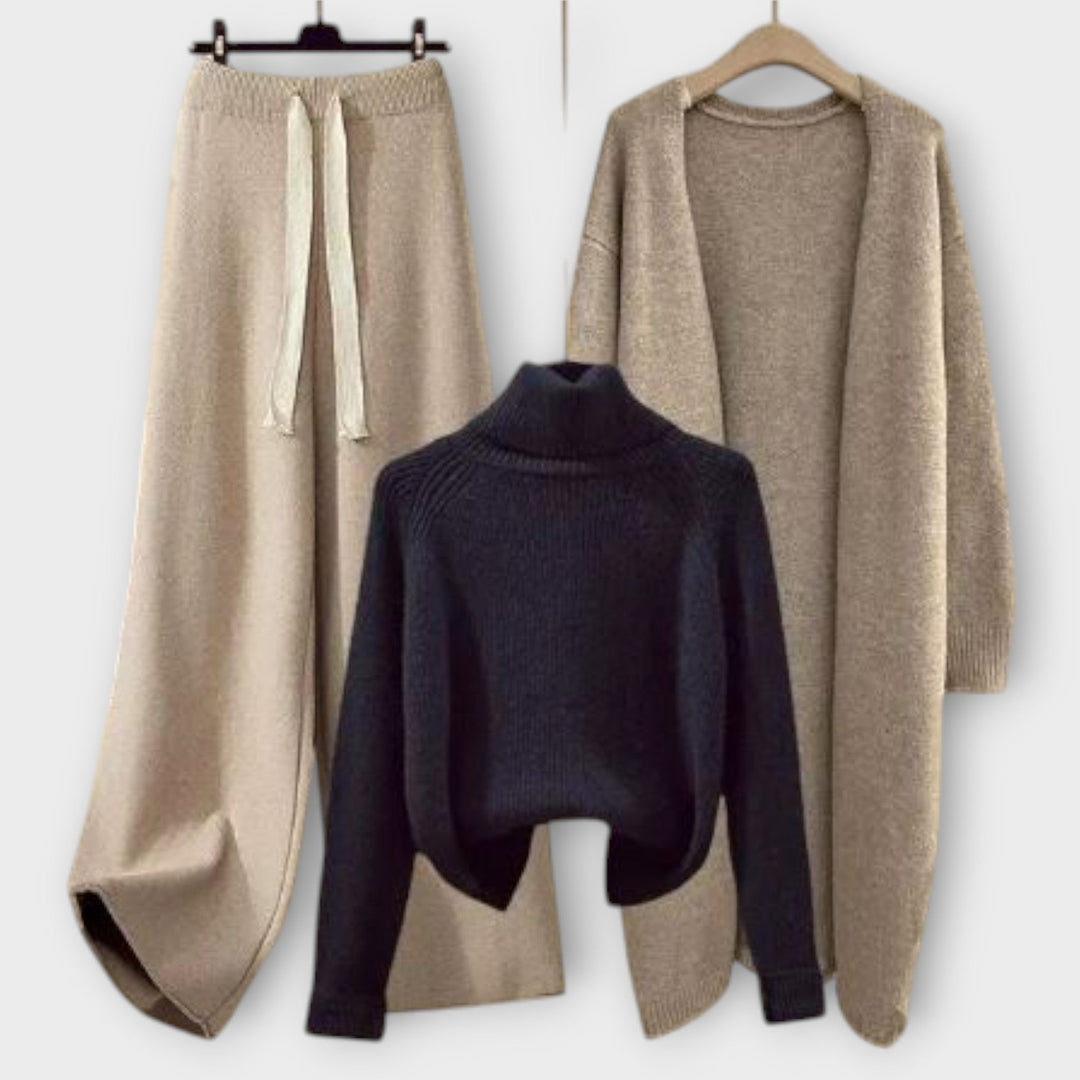 Women's Riley Three-Piece Set - Casual Everyday Elegance