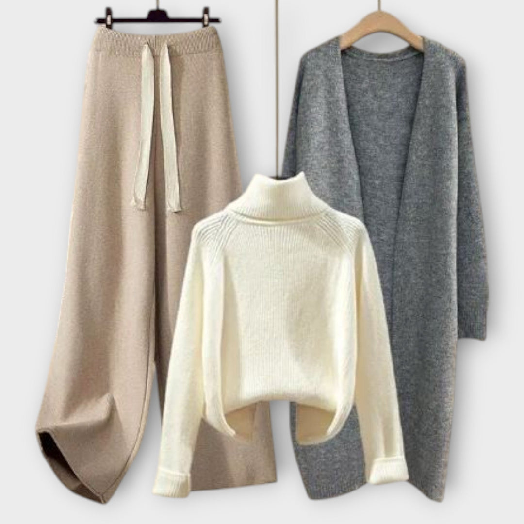 Women's Riley Three-Piece Set - Casual Everyday Elegance