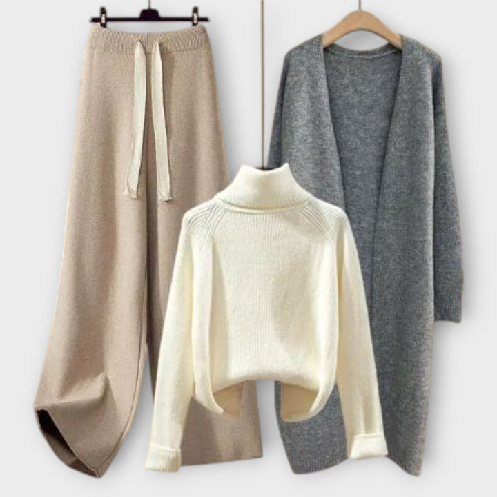 Women's Riley Three-Piece Set - Casual Everyday Elegance