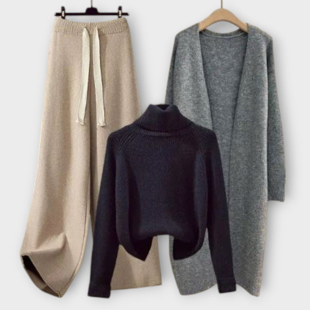 Women's Riley Three-Piece Set - Casual Everyday Elegance