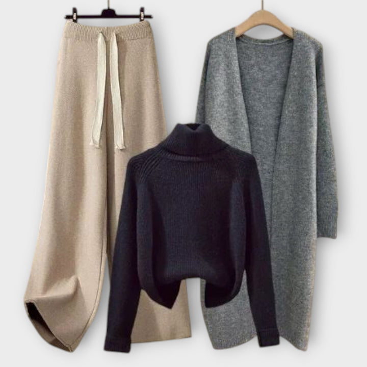 Women's Riley Three-Piece Set - Casual Everyday Elegance