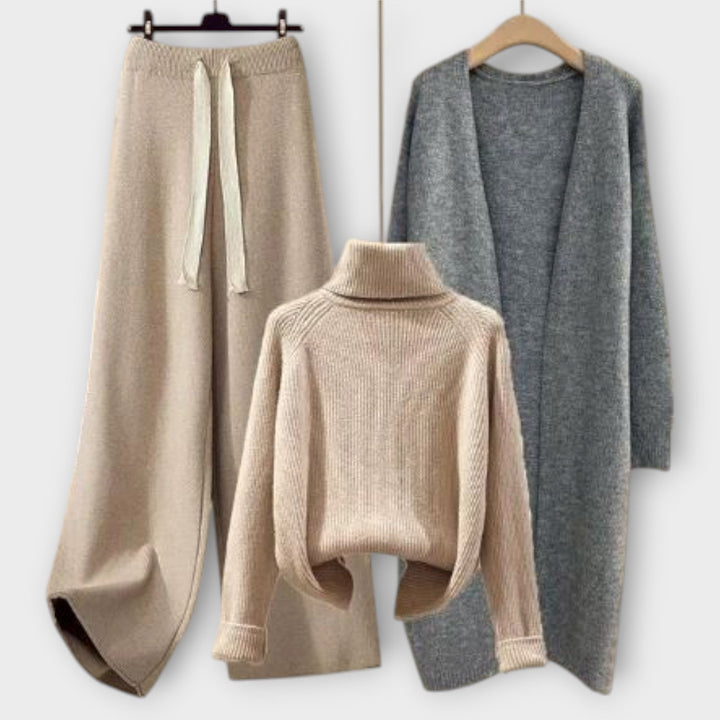 Women's Riley Three-Piece Set - Casual Everyday Elegance