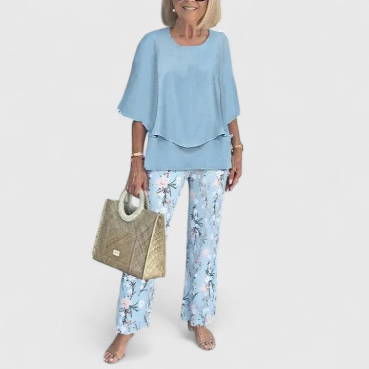 Women's Sophisticated Two-Piece Set - Effortless Elegance