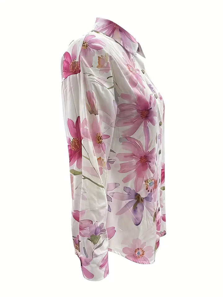 Women's Floral Blouse - Effortless Style with Feminine Touch