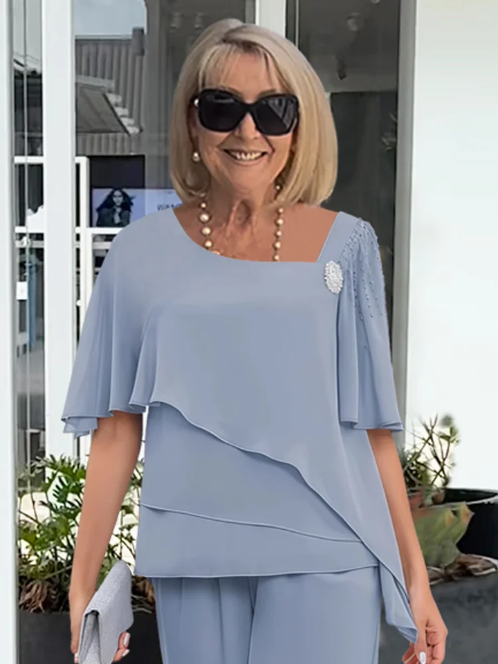 Women's Graceful Flow Two-Piece Set - Elegant for Events