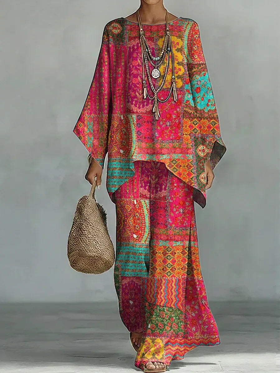 Women's Printed Comfort Set - Effortless Everyday Style