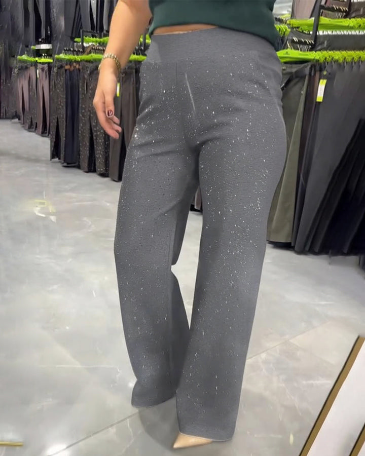 Women's Chic Wide Leg Pants - Effortlessly Trendy Casual Style