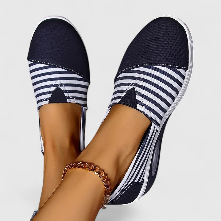 Women's Colette Striped Slip-On Sneakers - Everyday Comfort