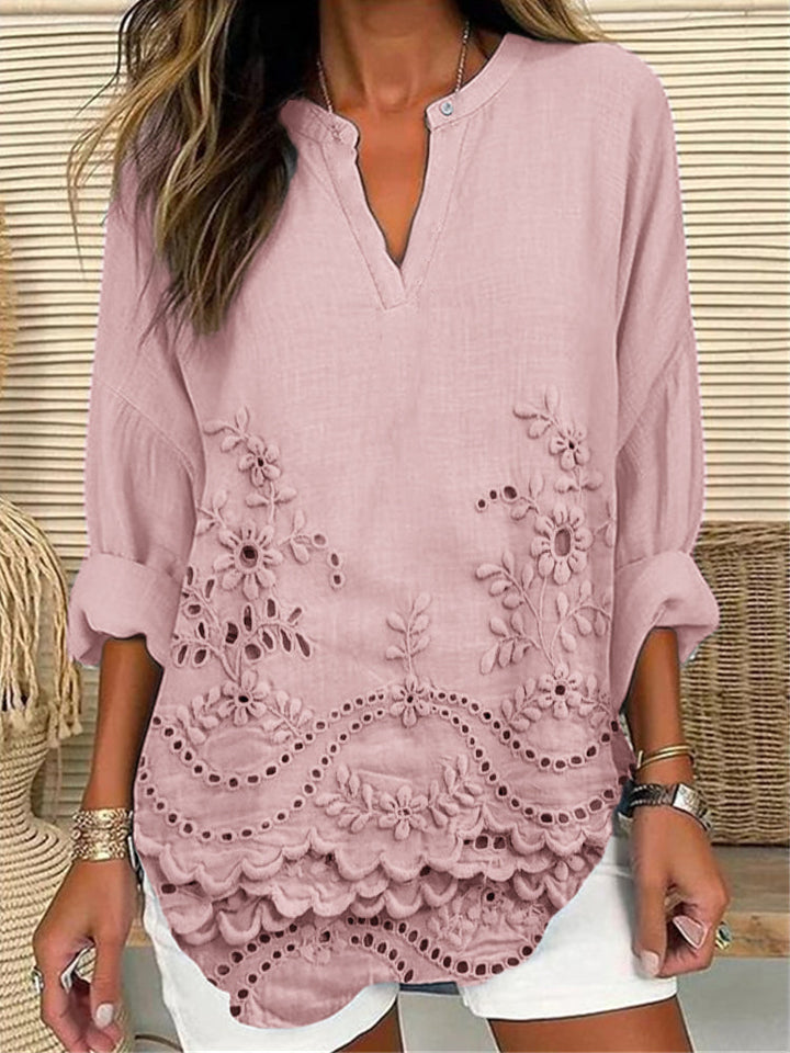 Women's Floral Lightweight Blouse - Effortless Everyday Chic