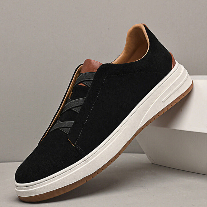 Men's Suede Slip-On Sneakers – Cushioned Everyday Trainers