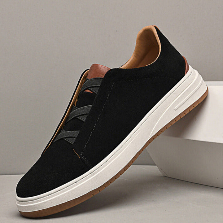 Men's Suede Slip-On Sneakers – Cushioned Everyday Trainers