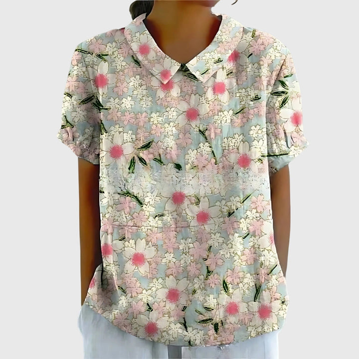 Women's Floral Blouse - Effortless Everyday Elegance for Any Occasion