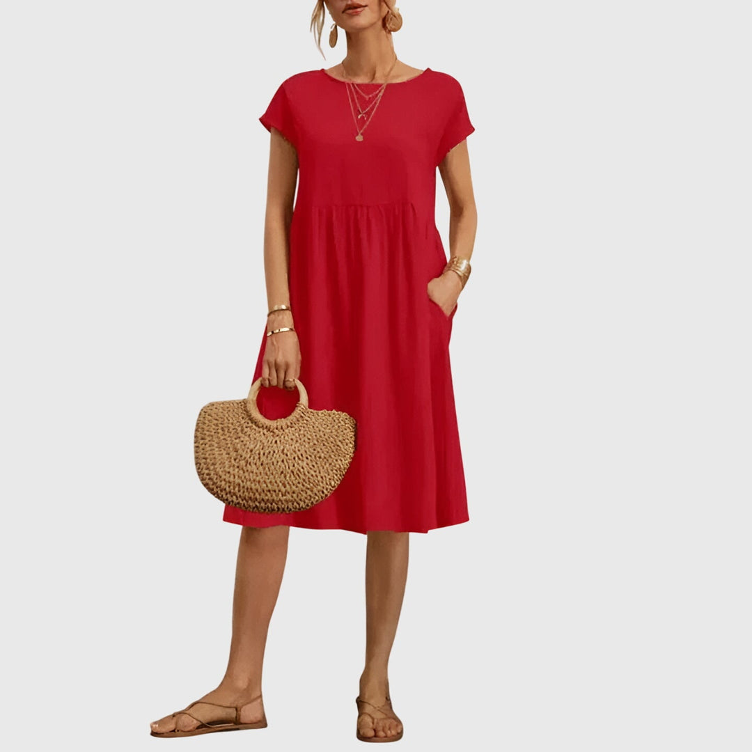 Women's Mirabel Elegant Spring Dress - Effortless Day to Night