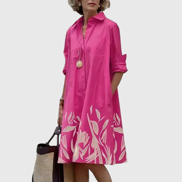 Women's Elegant Dress with Pockets - Everyday Chic