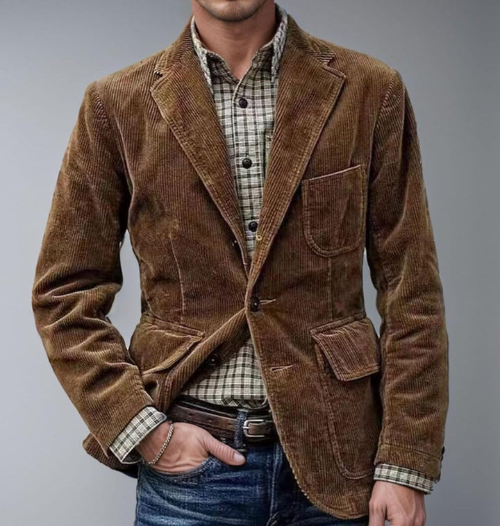 Women's Vintage Jacket & Vest - Two-in-One Layering Set