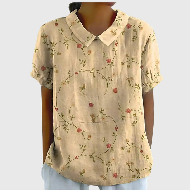 Women's Floral Blouse - Effortless Everyday Elegance for Any Occasion