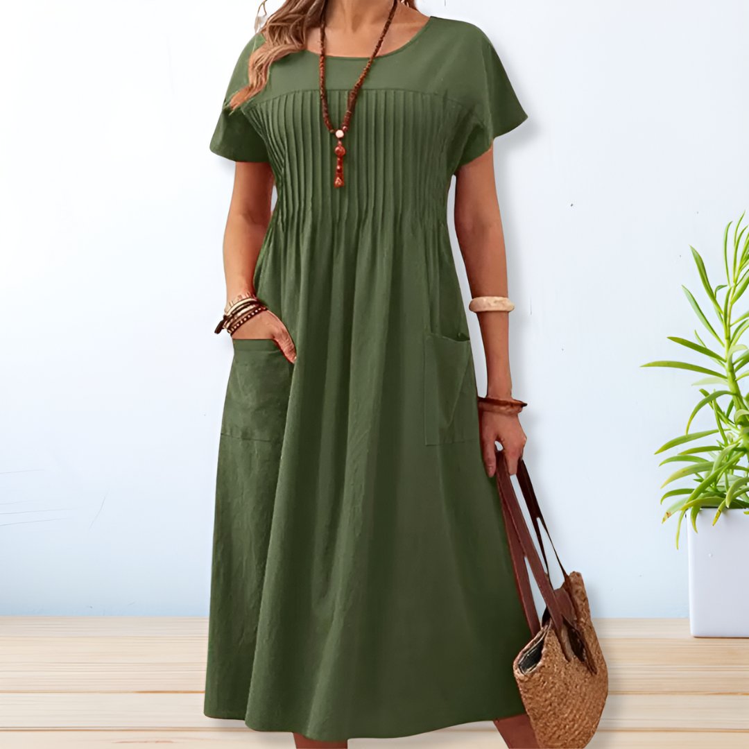 Women's Relaxed Fit Day Dress - Effortless All-Day Comfort
