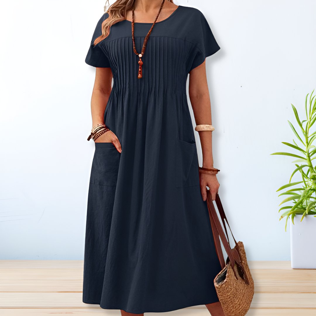 Women's Relaxed Fit Day Dress - Effortless All-Day Comfort
