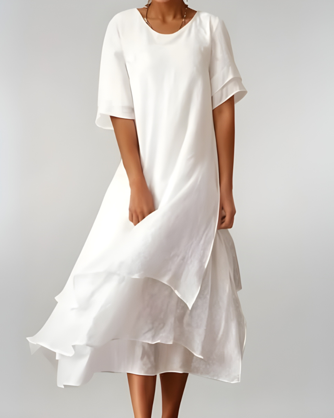 Women's Flowing Maxi Dress - Breezy Elegance for Warm Days