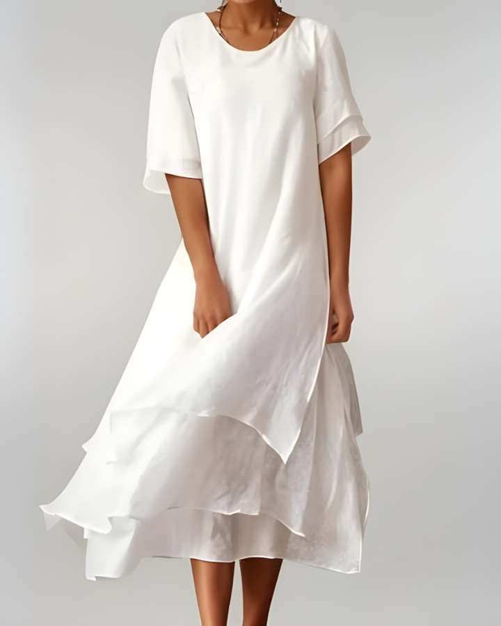 Women's Flowing Maxi Dress - Breezy Elegance for Warm Days
